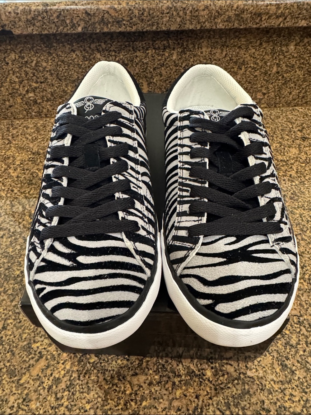 Creative Recreation Zebra Print Black and White Sneakers